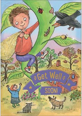 Jack and the Beanstalk - Get Well Card-Book: 6 Card-Book Pack