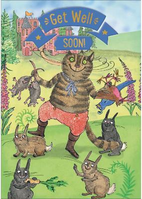 Puss in Boots - Get Well Card-Book: 6 Card-Book Pack