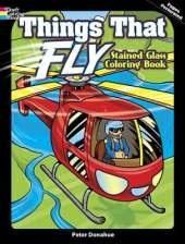 Things That Fly Stained Glass Coloring Book