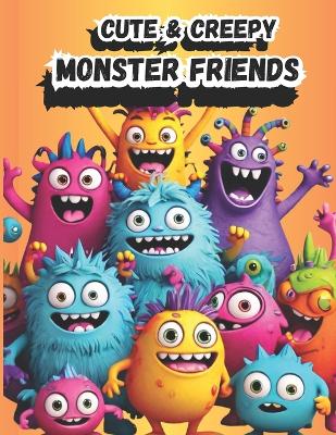 Cute & Creepy Monster Friends: Coloring Book for Boys, Girls, and Adults who Love Funny Monsters