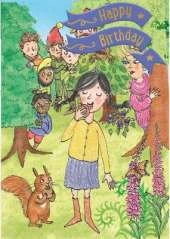 Snow White - Happy Birthday Card-Book: 6 Card-Book Pack