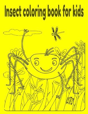Insect coloring book for kids