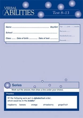 Verbal Abilities Test 8-13 Pk10