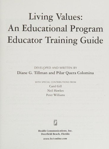 Living Values: Educator Training Guide