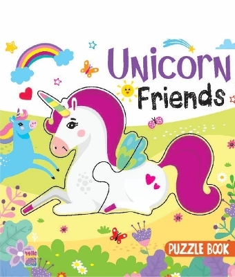 Booktopus Square Puzzle Board Book - Unicorn Friends Learning Puzzle with Easy Grip Pieces - Educational Toys for Kids 4+ Years - Motor Skil