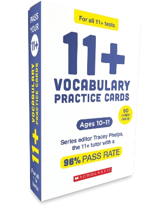 11+ Practice Cards for the CEM or GL Test: Vocabulary practice (Ages 10-11)