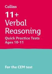 11+ Verbal Reasoning Quick Practice Tests Age 10-11 (Year 6): For the 2026 Cem Tests