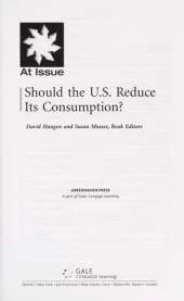 Should the U.S. Reduce Its Consumption?