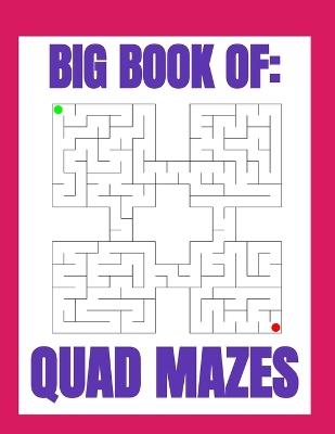 Big Book of Quad Mazes: Quad maze puzzles are four times as fun