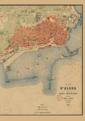 Carnet Blanc, Plan D'Alger, Jourdan, 1888