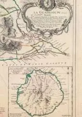 Carnet Blanc, Carte de La Guadeloupe, Le Rouge, 1753