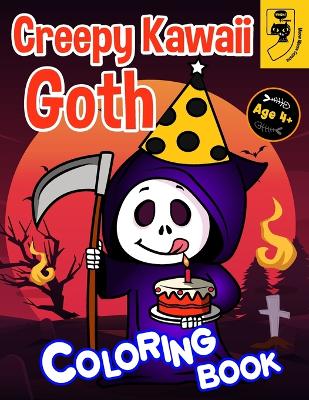 Creepy Kawaii Ghosts Coloring Book: Cute Horror Spooky Chibi Coloring Pages for Kids, Toddler