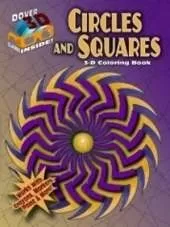 3-D Coloring Book - Circles and Squares