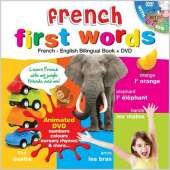 French for Kids First Words: French-English Bilingual Book + DVD