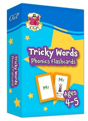 Tricky Words Phonics Flashcards for Ages 4-5 (Reception)