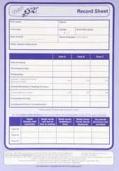 New Salford Sentence Reading Test: Record Sheet Pk10