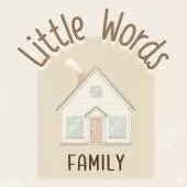 Little Words - FAMILY: A Gentle First Words Book in Rhyme for Babies and Toddlers - Neutral and Beige Aesthetic and an introduction to words in Spanish