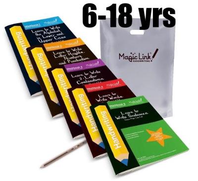 The Cursive (Joined-up) Magic Link Handwriting Workbooks 1-5: Unique Magic Link Font