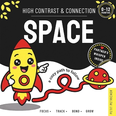 High Contrast & Connection Space: Visual Stimulation Book for Infants Focus Tracking, Tummy Time & Parent-Baby Connection