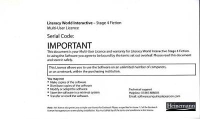 Literacy World Interactive Stage 4 Fiction Multi User Licence Framework