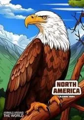 Animals around the World - North America: Coloring Book
