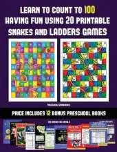 Preschool Workbooks (Learn to count to 100 having fun using 20 printable snakes and ladders games): A full-color workbook with 20 printable snakes and ladders games for preschool/kindergarten children. The price of this book includes 12 printable PDF kind