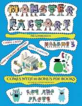 Pre K Worksheets (Cut and paste Monster Factory - Volume 3): This book comes with collection of downloadable PDF books that will help your child make an excellent start to his/her education. Books are designed to improve hand-eye coordination, develop fin