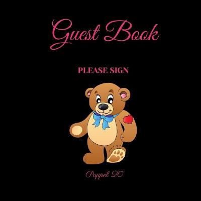 Guest Book - Teddy the bear -For any occasion