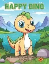Happy Dino: A Beautiful Landscape Coloring Adventure