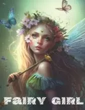 Fairy Girl: Face Coloring Book