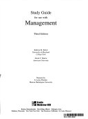 Study Guide for Use with Management