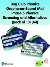 Bug Club Phonics Grapheme-Sound Mats Phase 5 Phonics Screening and Alternatives (pack of 10) (A4)