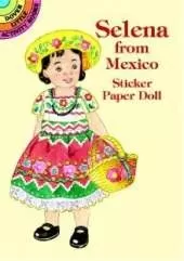 Selena from Mexico Sticker Paper Doll