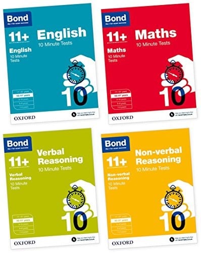 Bond 11+: English, Maths, Non-Verbal Reasoning, Verbal Reasoning: 10 Minute Tests