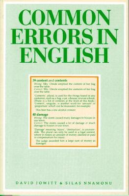 Common Errors in English