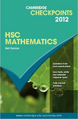 Cambridge Checkpoints HSC Mathematics 2012