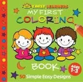 Early Learners: My First Coloring Book: Simple and Adorable Coloring Pages for Toddlers of Animals, Food, Vehicles, and Everyday Things | Fun and Easy Designs to Promote Creativity and Fine Motor Skills for Kids Ages 1-3