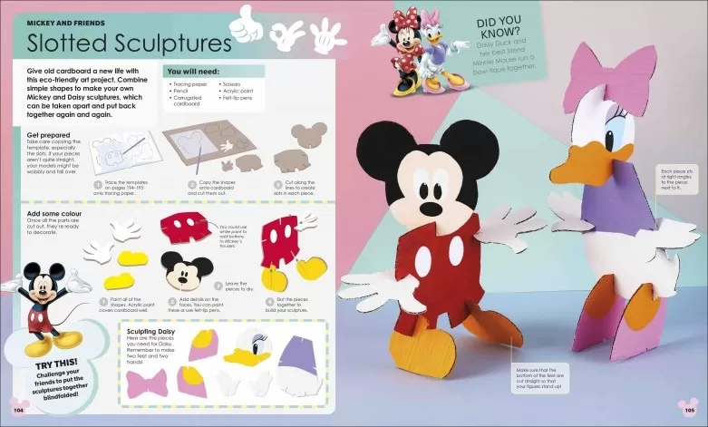 Disney Ideas Slotted Sculptures Activity